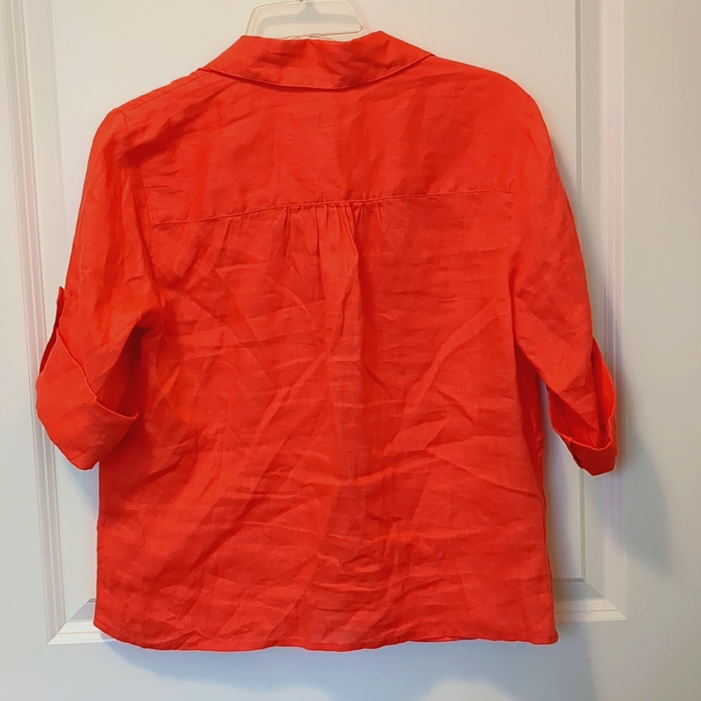 INC International Concepts Linen Top - Picture 3 of 8